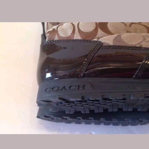 COACH SIG C SNOW BOOTS 7.5 - Picture 7 of 10